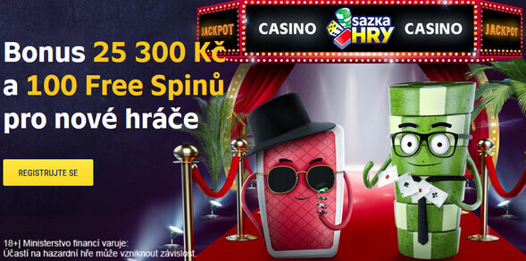 Online casino Sazka Hry nabízí vysoký bonus