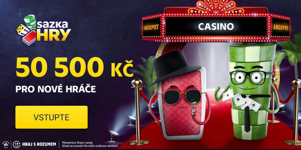 Sazka Hry casino bonusy pro nové hráče v hodnotě 50 500 Kč