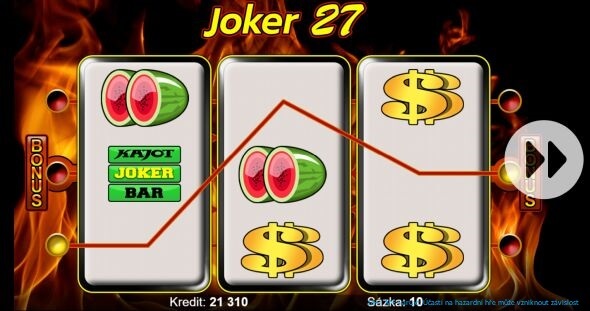 Online automat Joker 27 s vysokou výherností