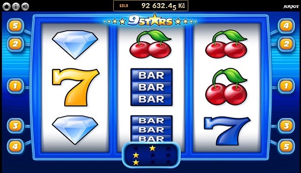 Jackpotový hrací automat 9 Stars od Kajotu