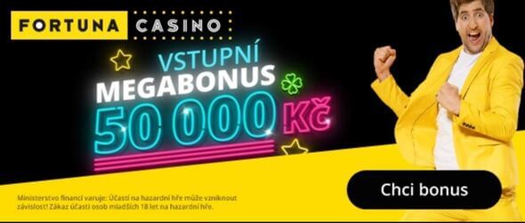 Megabonus Fortuna až 50 000 Kč