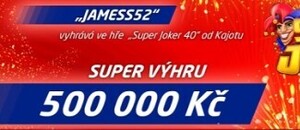 Automat Super Joker 40 nadělil u SYNOT TIPu výhru 500 000 Kč!