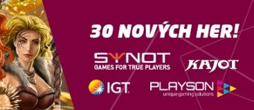 Nové hry v online casinu SYNOT TIP.