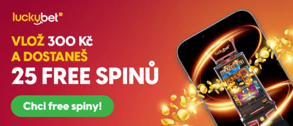 25 free spinů každý pátek u LuckyBetu