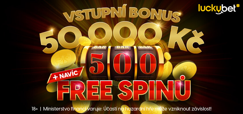 LuckyBet bonus za registraci - free spiny a bonus ke vkladu