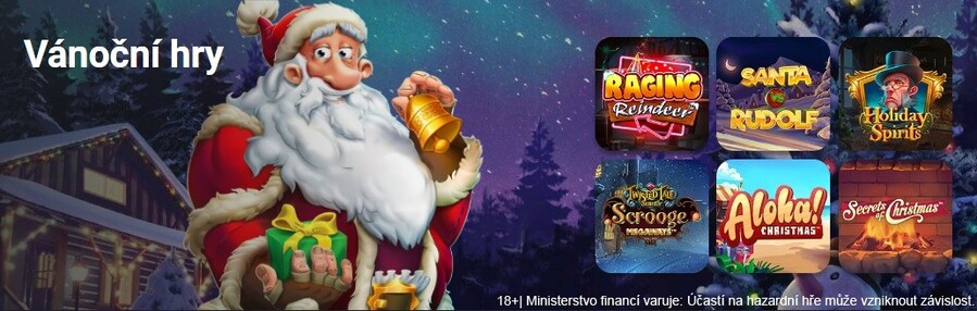 Vánoční hry v online casinu Betano