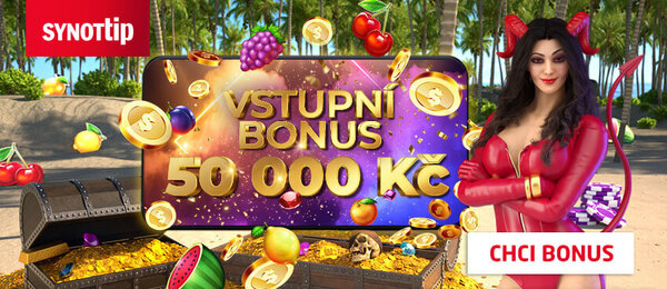 Promo kód SYNOTTIP: získejte vstupní bonus až 50 000 Kč