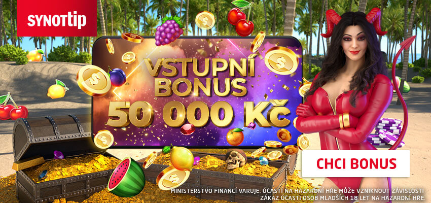 Promo kód SYNOTTIP: získejte vstupní bonus až 50 000 Kč