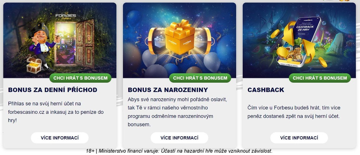 Casino Forbes věrnostní program 2023