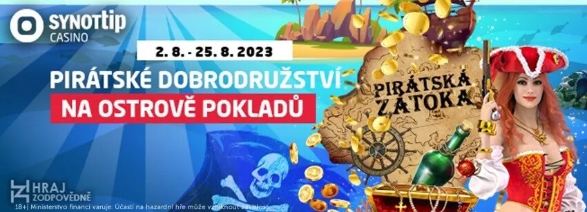 Pirátský kalendář v online casinu SYNOT TIP