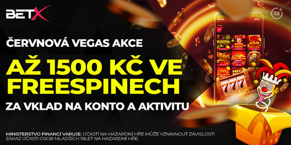 Získejte 10 korunové free spiny v casinu BetX